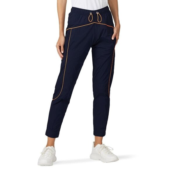 Mira Mikati Navy Blue Orange Colored Piping Joggers Women's Size 42 (US 10) - Picture 1 of 8